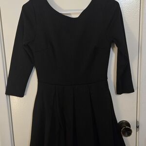 Chic Black Long Sleeve Dress